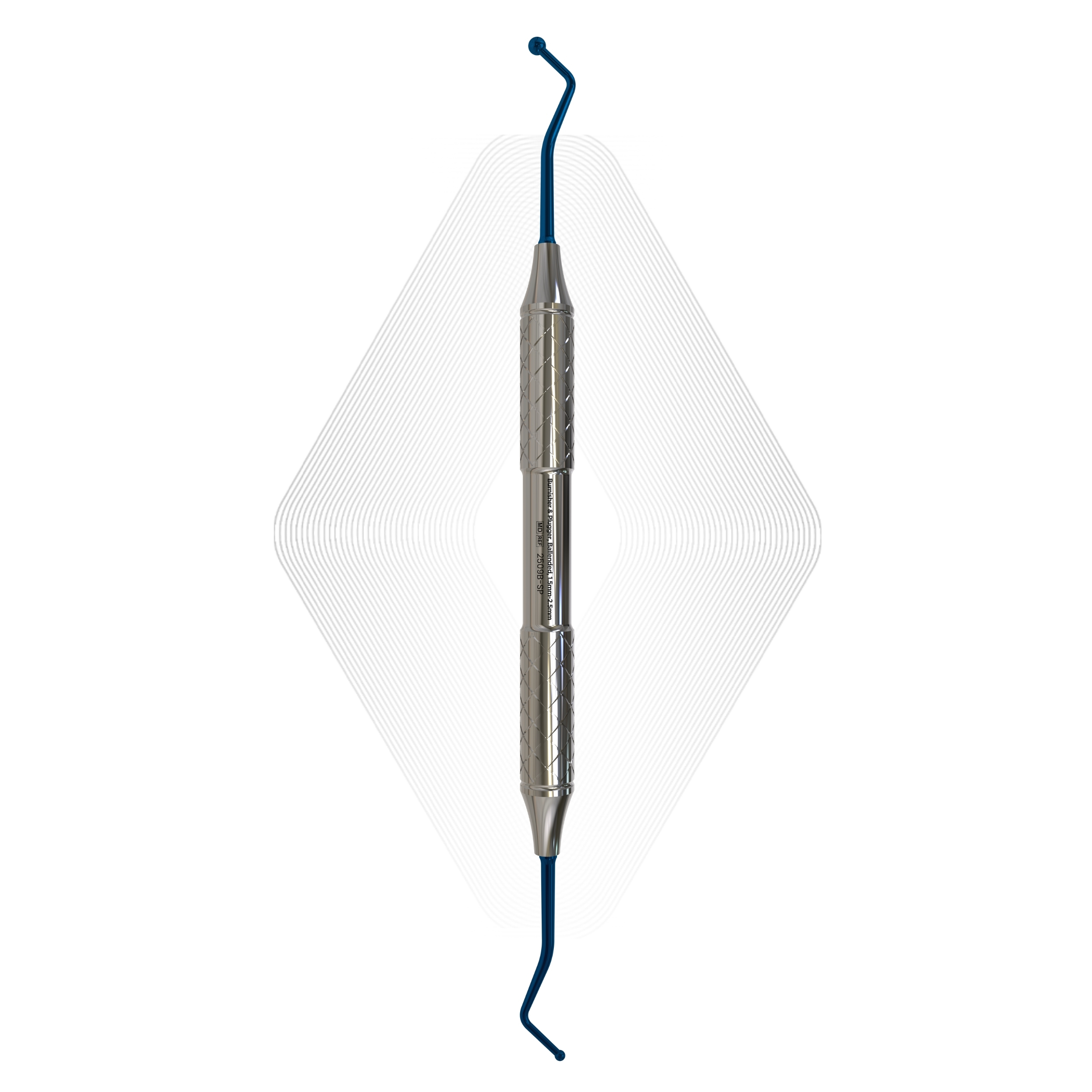 Burnisher & Plugger, Ballended, 1.5mm-2.5mm