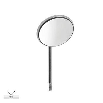 Front-Surface Mouth Mirror, No. 4, 22mm
