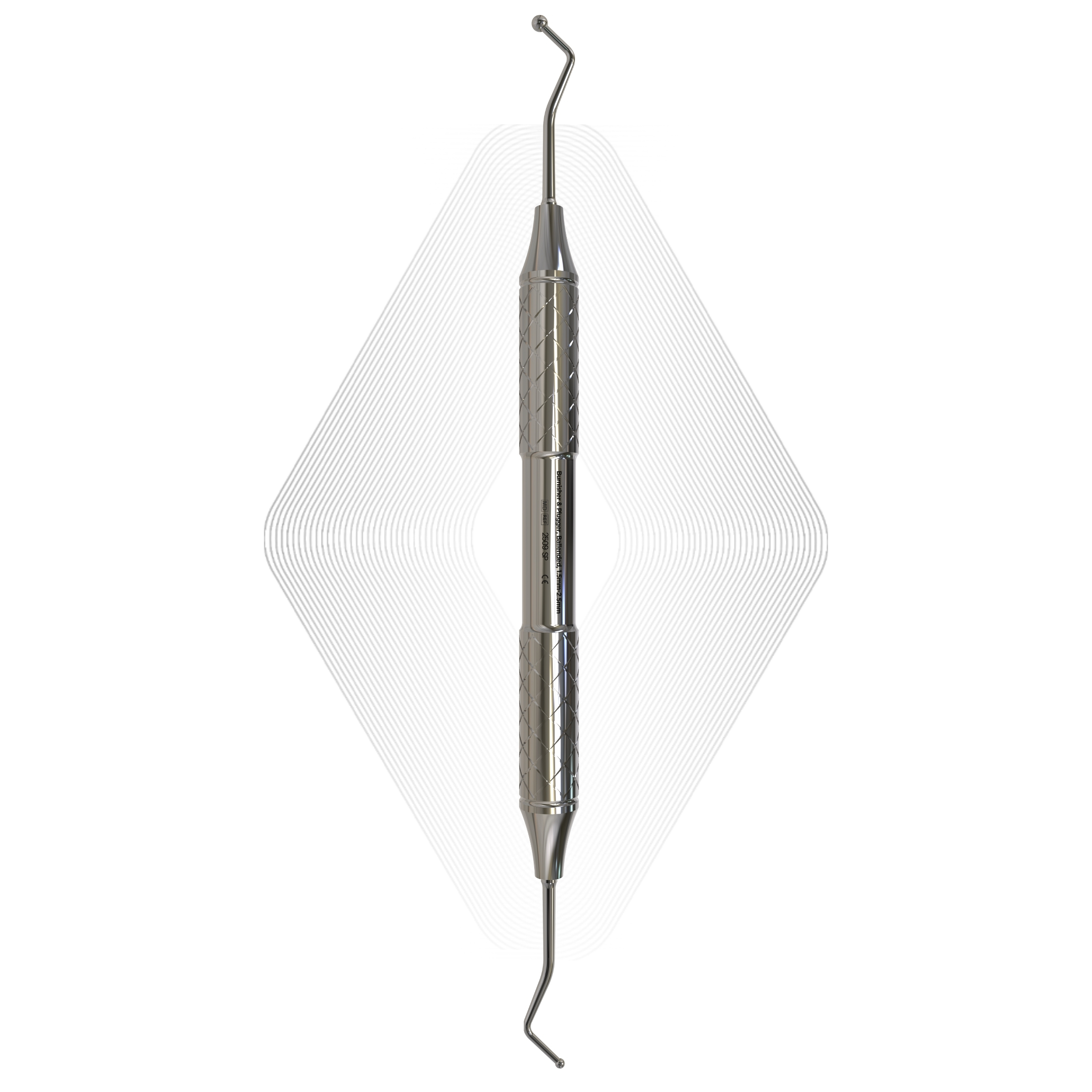 Burnisher & Plugger, Ballended, 1.5mm-2.5mm