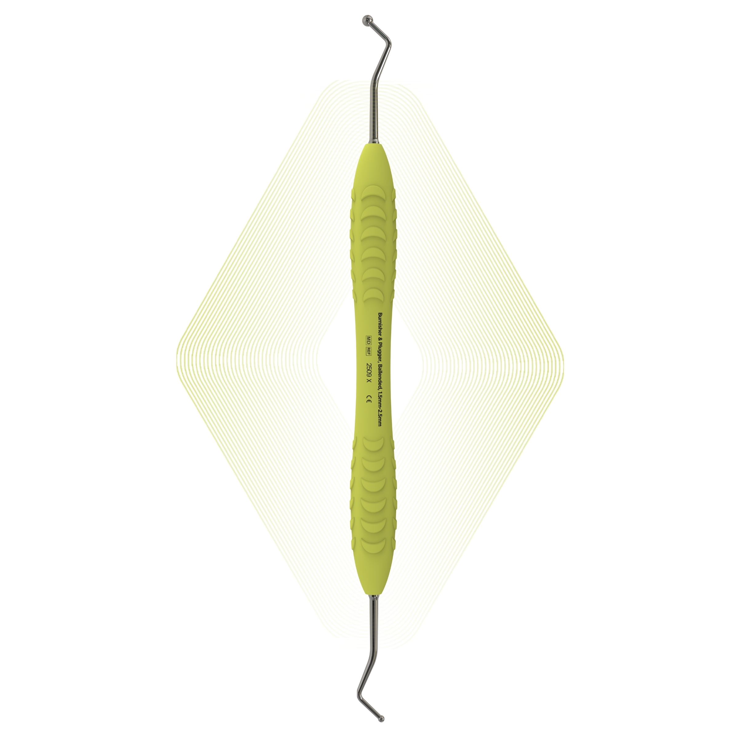 Burnisher & Plugger, Ballended, 1.5mm-2.5mm