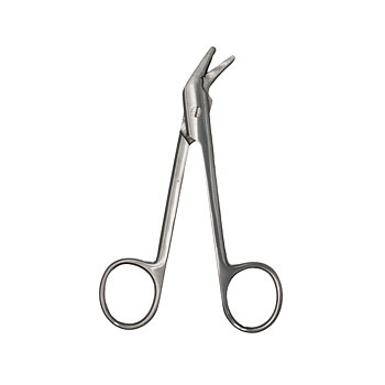 Universal Crown Scissor, Saw Edge, For wire cut, Angled, 12.5cm