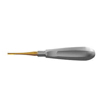 Luxating Elevator Gold, Curved, 2.5mm