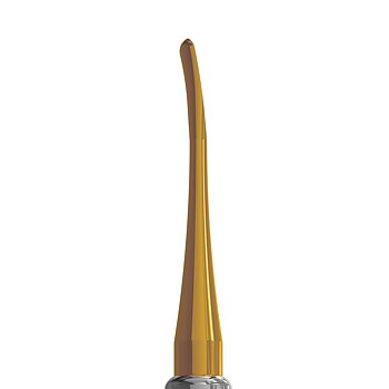 Luxating Elevator Gold, Curved, 5mm