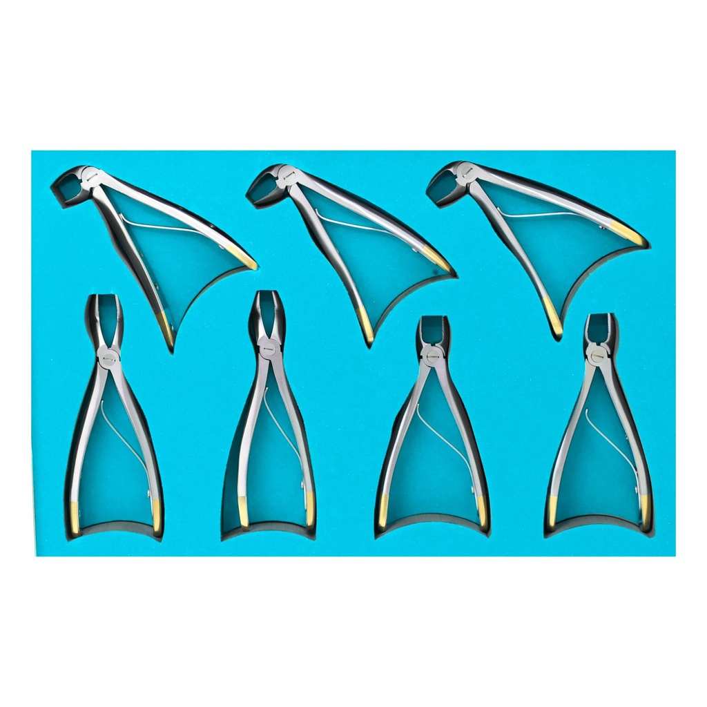Child Diamond extraction forceps Kit, 7pcs - 2
