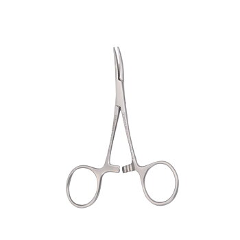 Micro Mosquito Forceps, Curved, 10cm