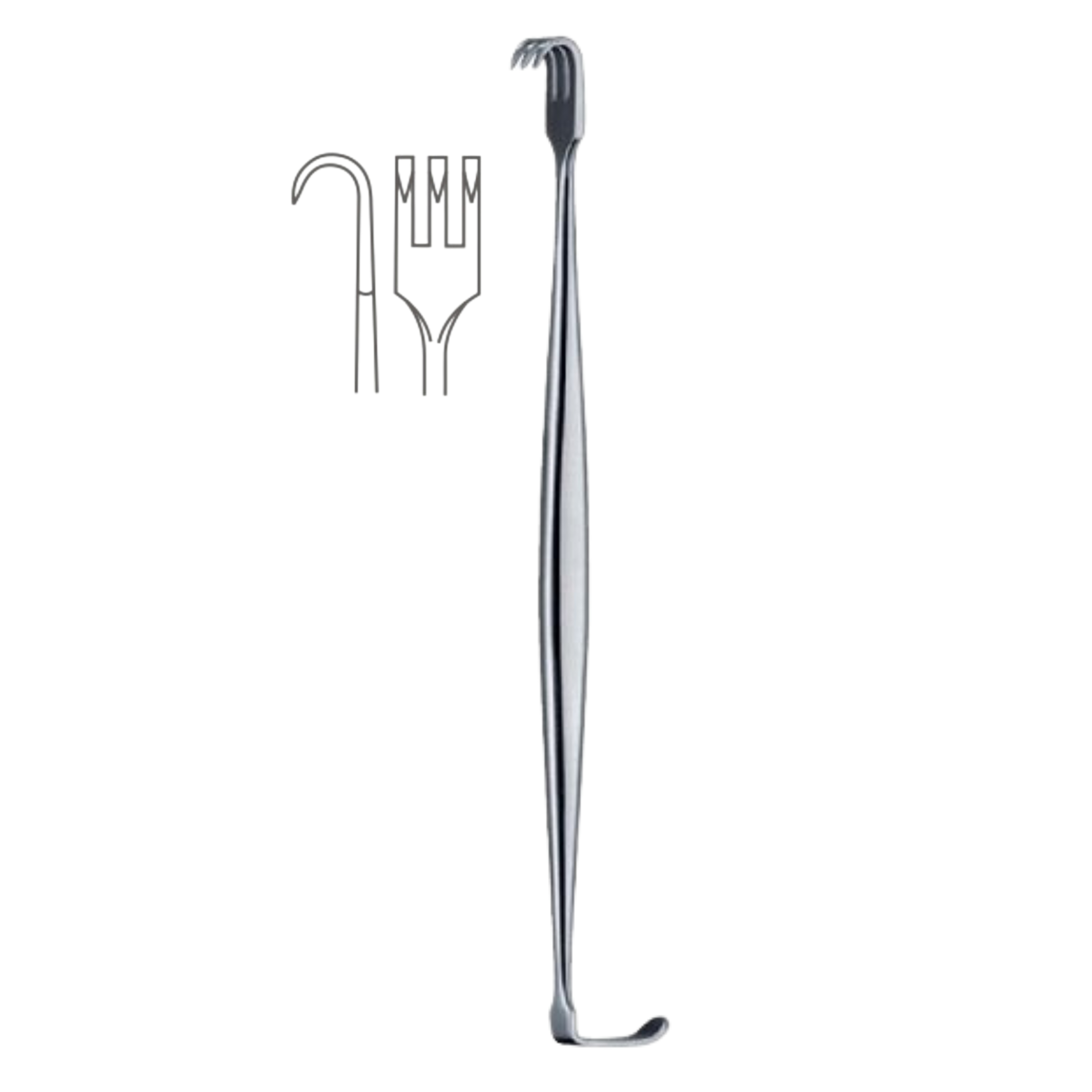 Sean-Miller Retractor, Sharp - 3
