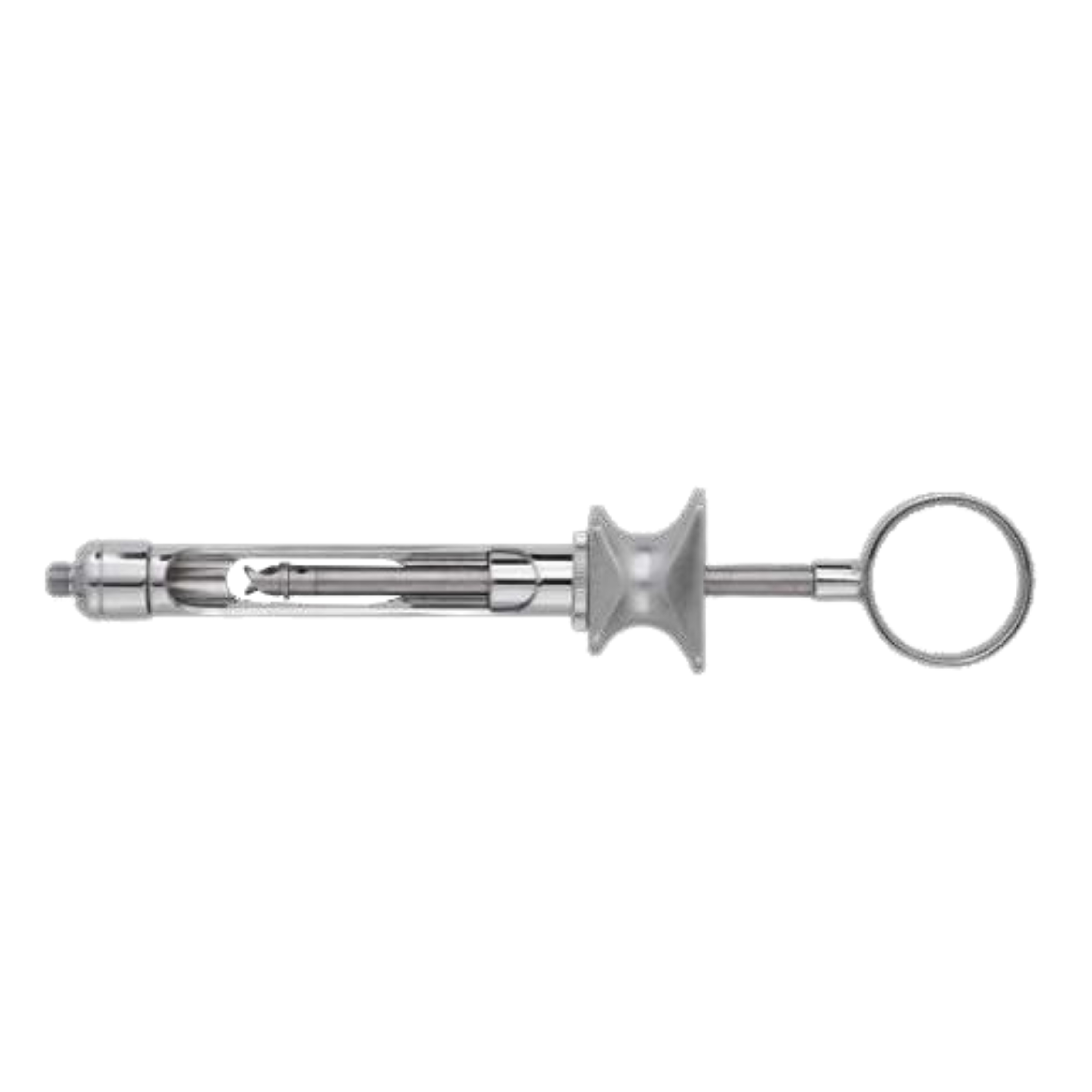 Cylinder Cartridge Syringe, 2.2 ml, Chrome-plated, with Metric Thread, with aspiration - 2