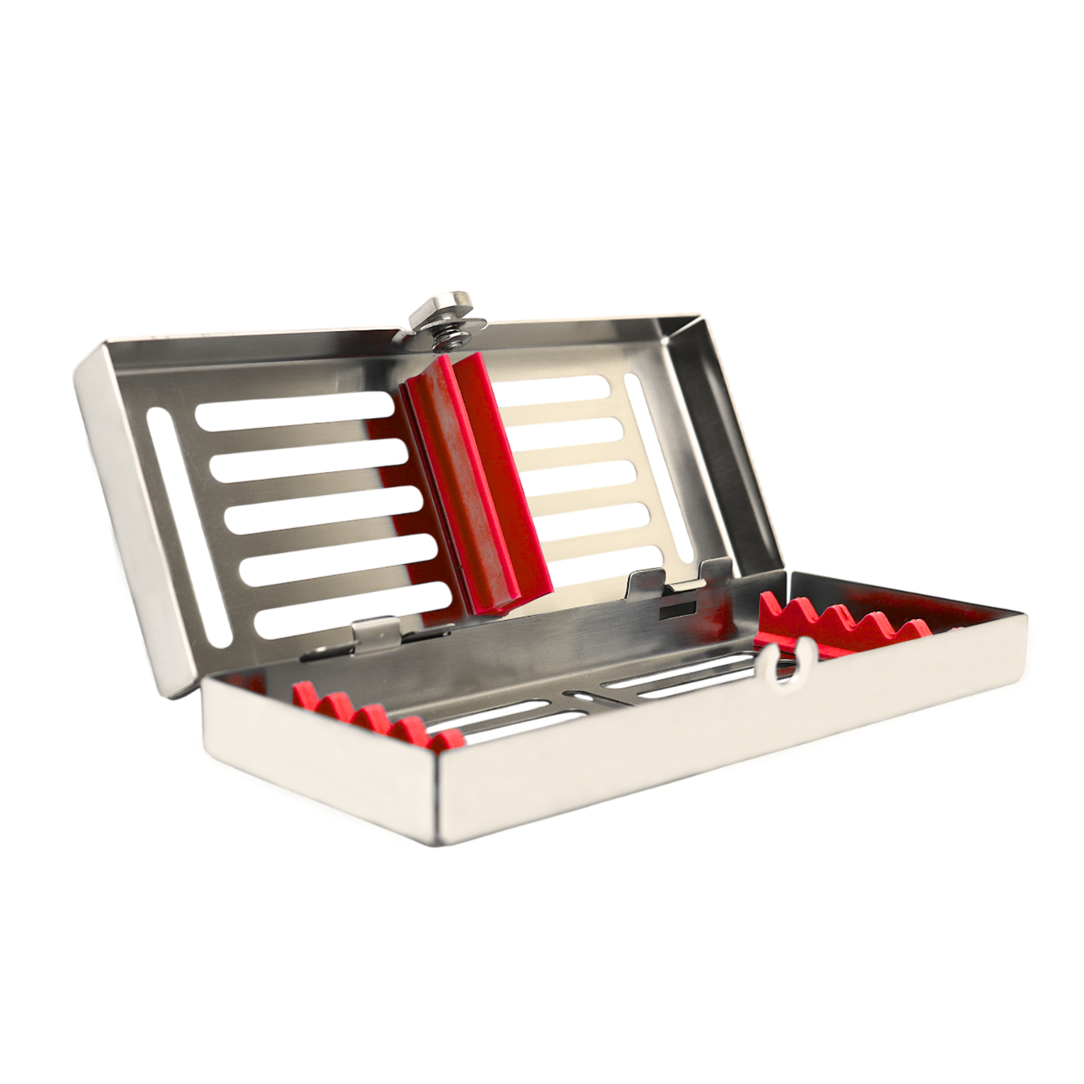 Removable lid, Sterilization cassette for 5, Red