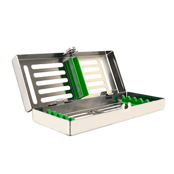 Removable lid, Sterilization cassette for 5, Green