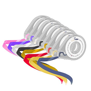 ErgoTape Color-Marking 10m x Ø5mm, Assorted all colors (8pcs)