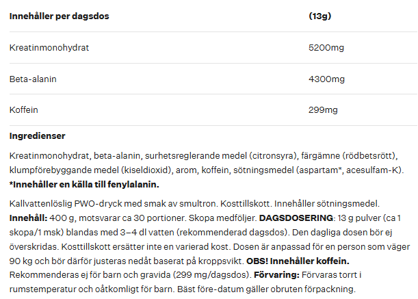 Tyngre PWO - Smultron - 2