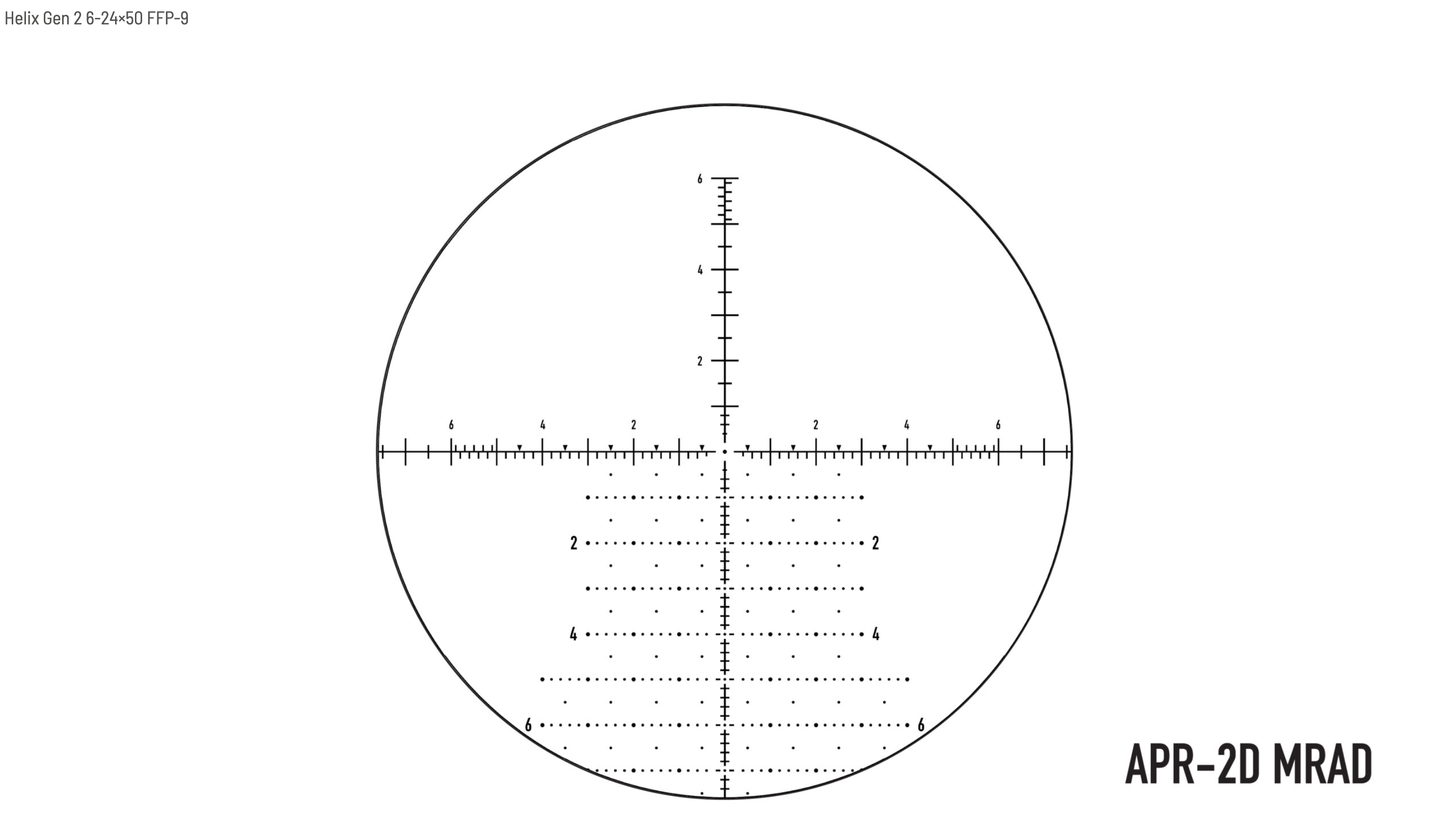 Element Optics Helix 6-24x50 FFP APR-2D MRAD GEN 2 - 2