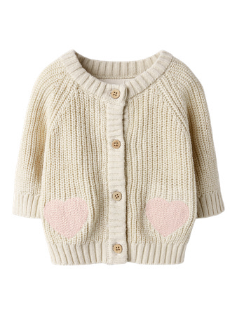 NBFEMLEN LEN LS KNIT CARD LIL Turtledove