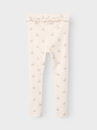 NMFGAVO EFI SLIM LEGGING LIL NOOS Pastel Parchment SWAN