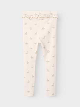 NMFGAVO EFI SLIM LEGGING LIL NOOS Pastel Parchment SWAN