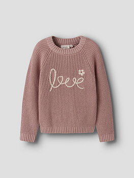 NMFEMLEN EMB KNIT LIL Misty Rose