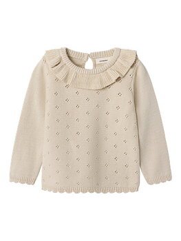 NMFLAGUNA LS KNIT LIL NOOS Turtledove