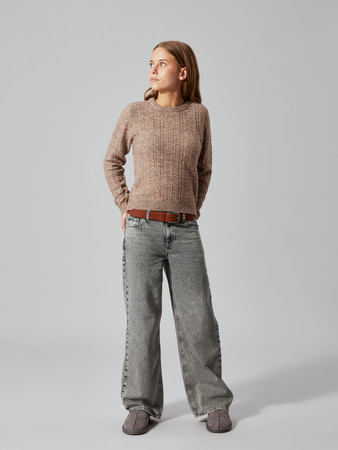 NLFKAVE LS SHORT S KNIT Sepia Tint Ext3103 - 4
