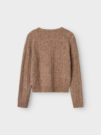 NLFKAVE LS SHORT S KNIT Sepia Tint Ext3103 - 3