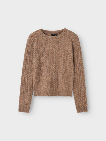 NLFKAVE LS SHORT S KNIT Sepia Tint Ext3103