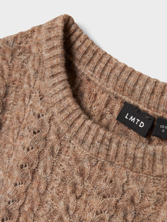NLFKAVE LS SHORT S KNIT Sepia Tint Ext3103 - 2