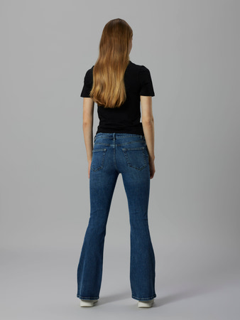 NLFBLI DNM LW S FLARED PANT NOOS Medium Blue Denim - 5