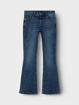 NLFBLI DNM LW S FLARED PANT NOOS Medium Blue Denim