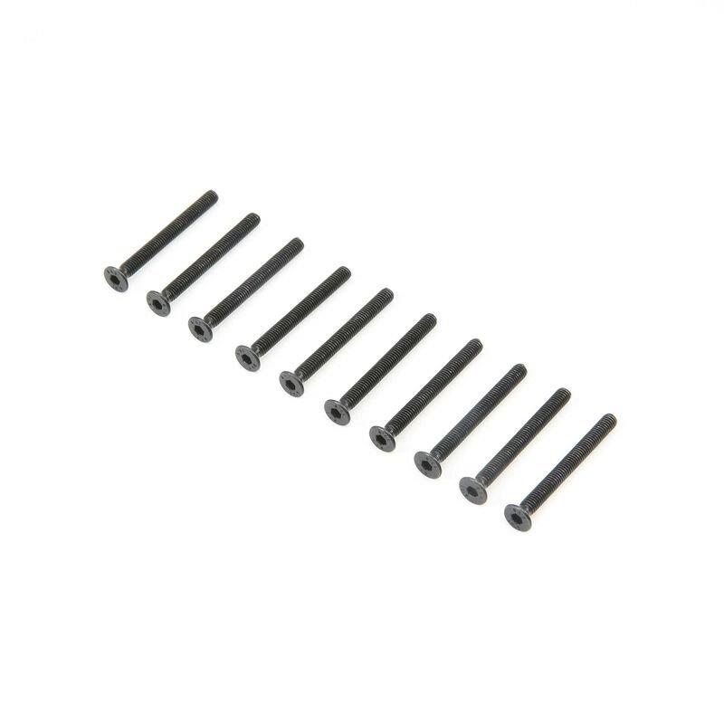 TLR Flat Head Screws M3 x 30mm (10)