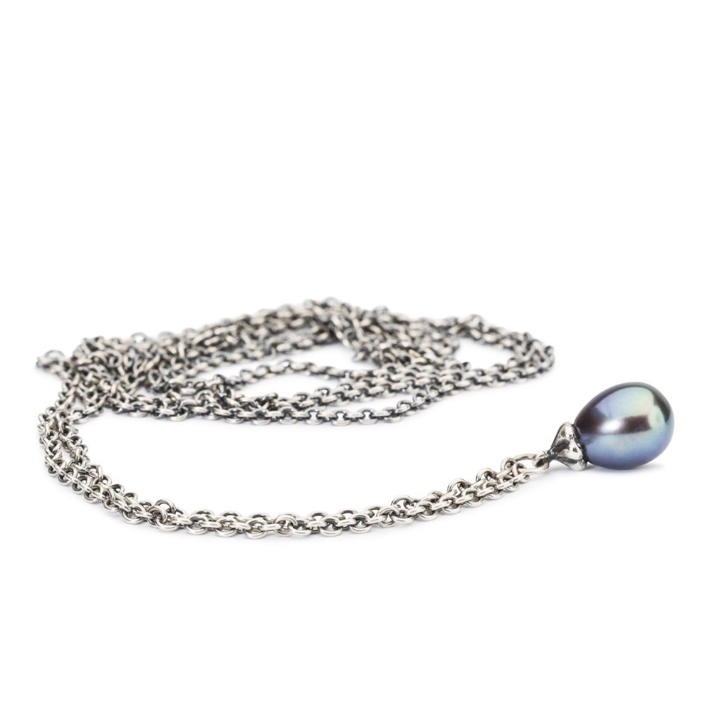 Trollbeads "Fantasy Necklace with Peackock pearl"