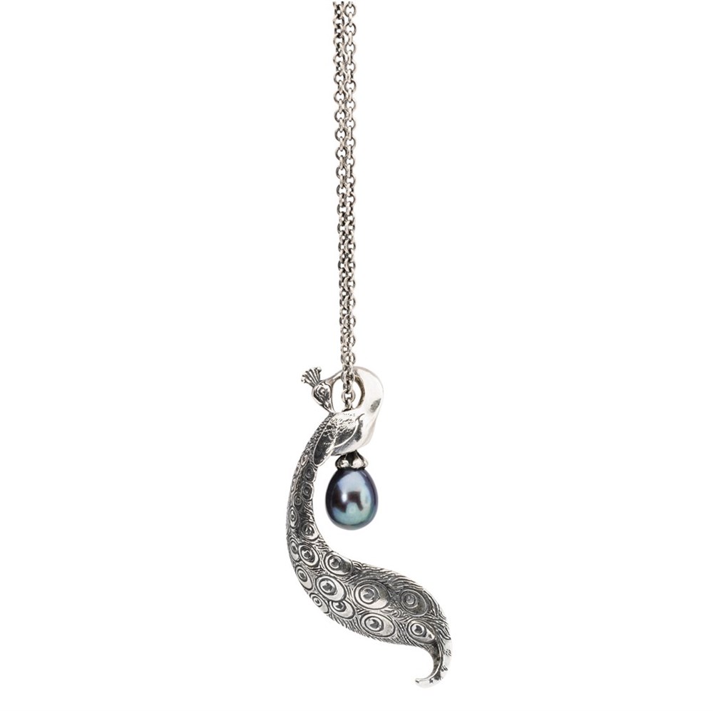 Trollbeads "Fantasy Necklace with Peackock pearl" - 2