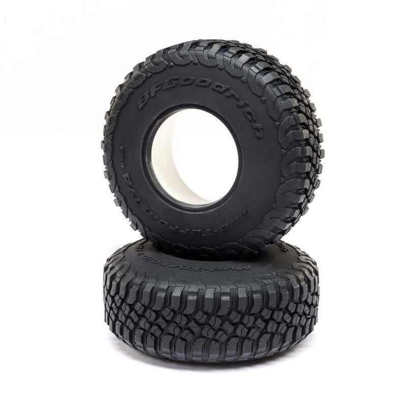 LOSI BFG KM3 Front and Rear 2.2/3.0 Wheels with Foam inserts (2): RZR Rey