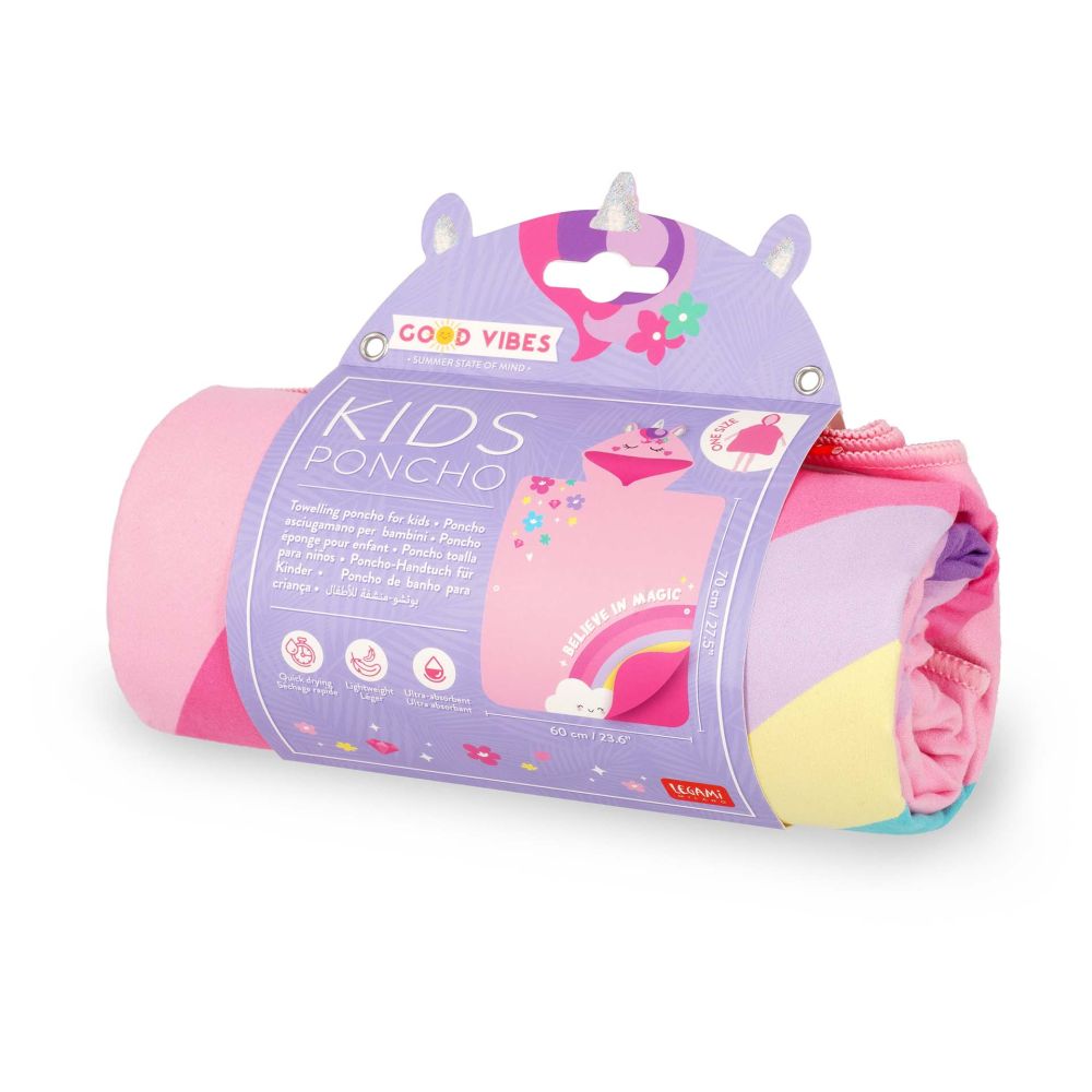 Handduks-poncho kids, Unicorn - 5