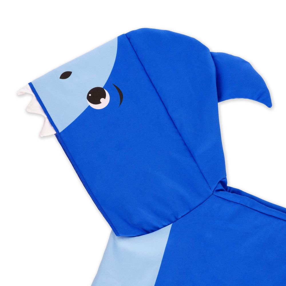 Håndklæde-poncho kids, Shark - 3