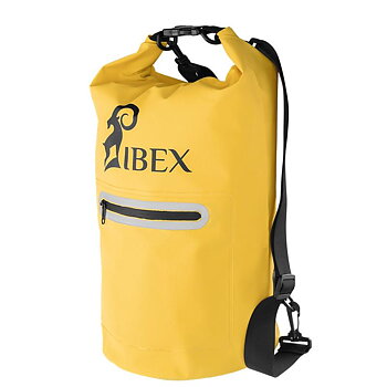 Packsäck vattentät, 20 lit röd - Ibex