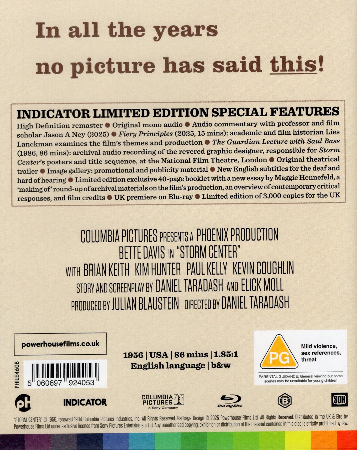 Storm Center (Limited Edition) (ej svensk text) (Blu-ray) - 2