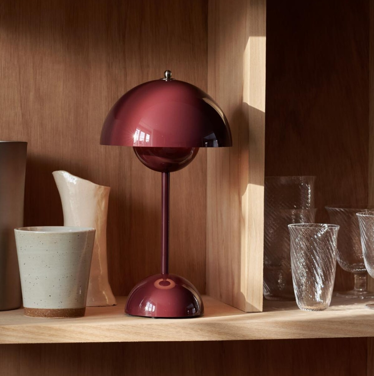 Flowerpot Portabel Bordslampa VP9 - Dark Plum - 3