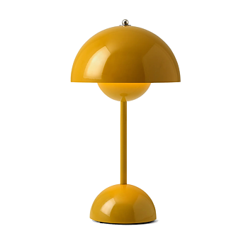 Flowerpot Portabel Bordslampa VP9 - Mustard