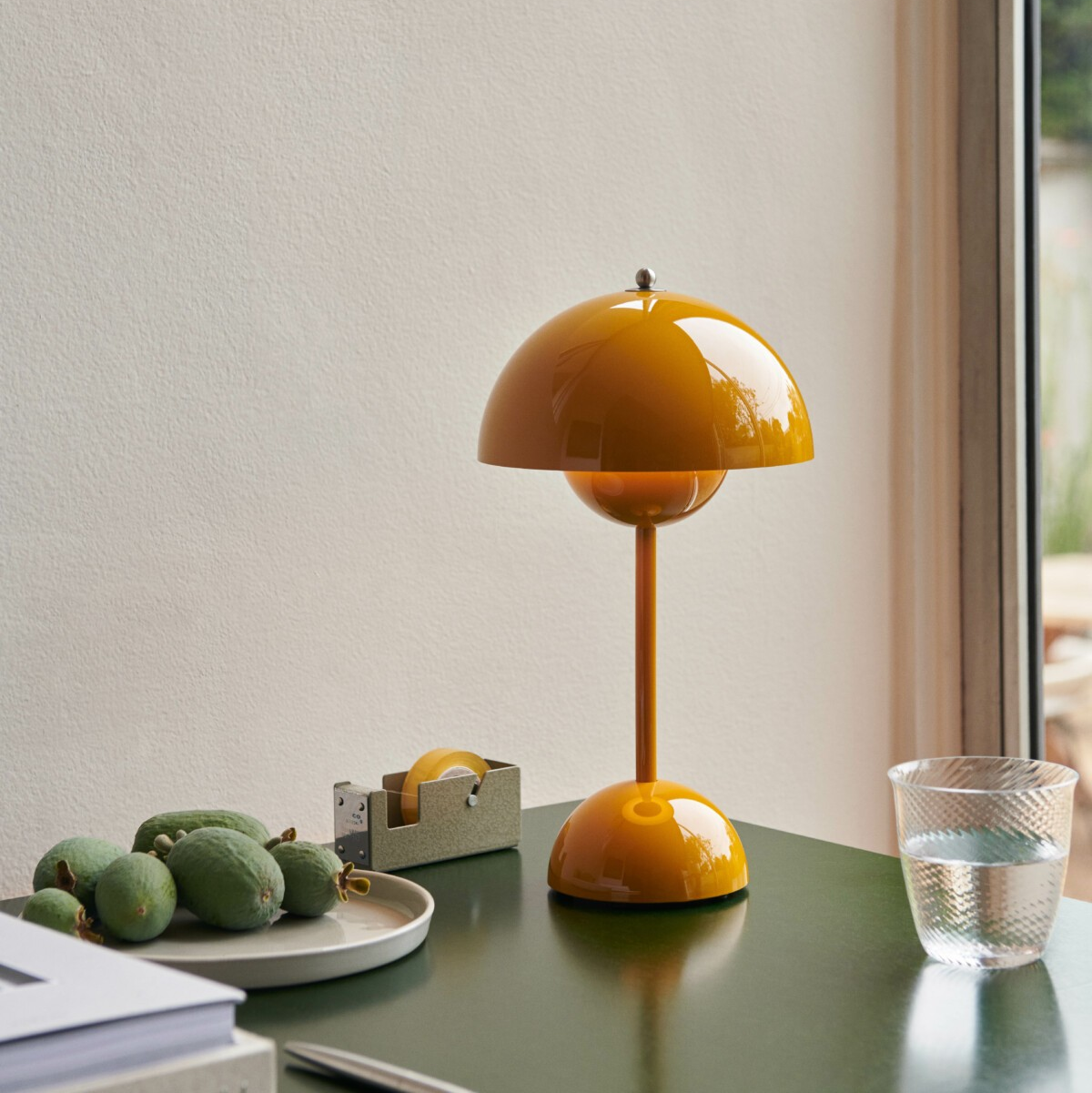 Flowerpot Portabel Bordslampa VP9 - Mustard - 3