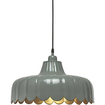 Wells Taklampa Grön/ Guld