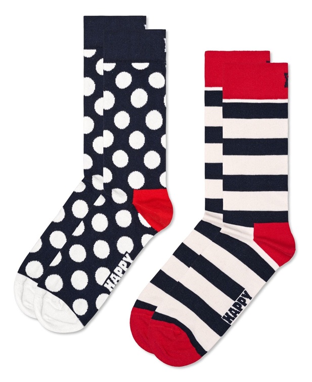2-Pack Happy Socks Classic Big Dot Socks