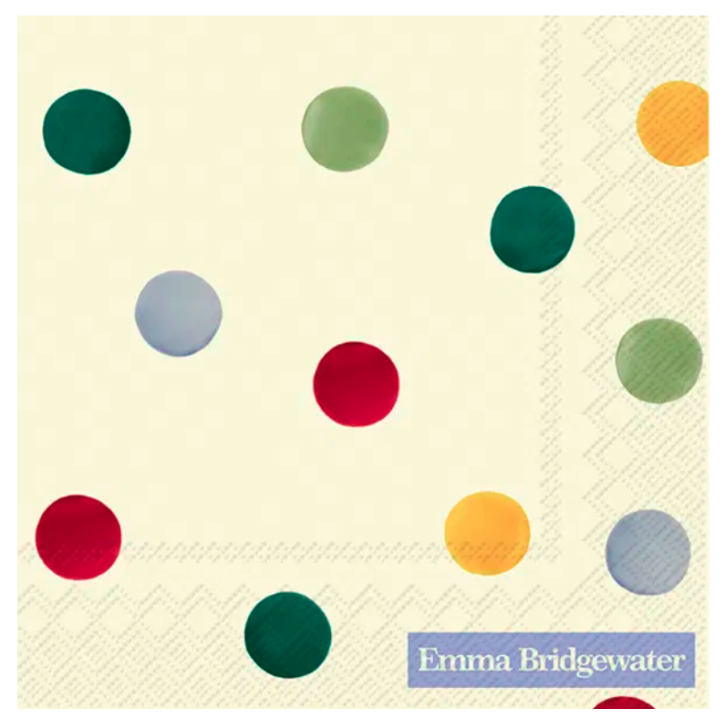 Servetter - POLKA DOT - Kaffe
