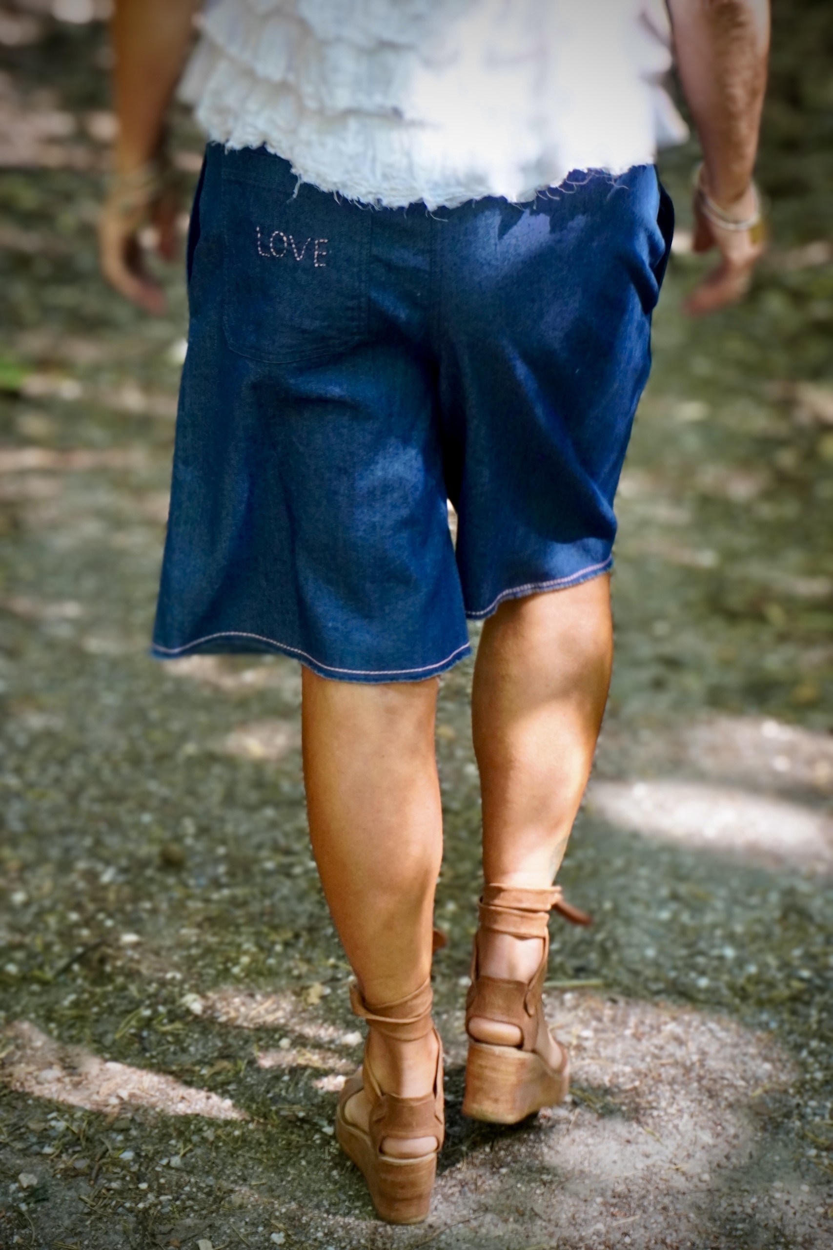DAKOTA COTTON DENIM SHORTS - 4