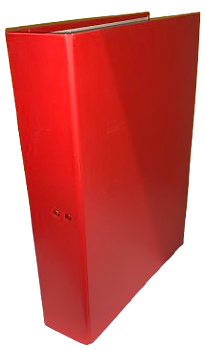 Röd gaffelpärm