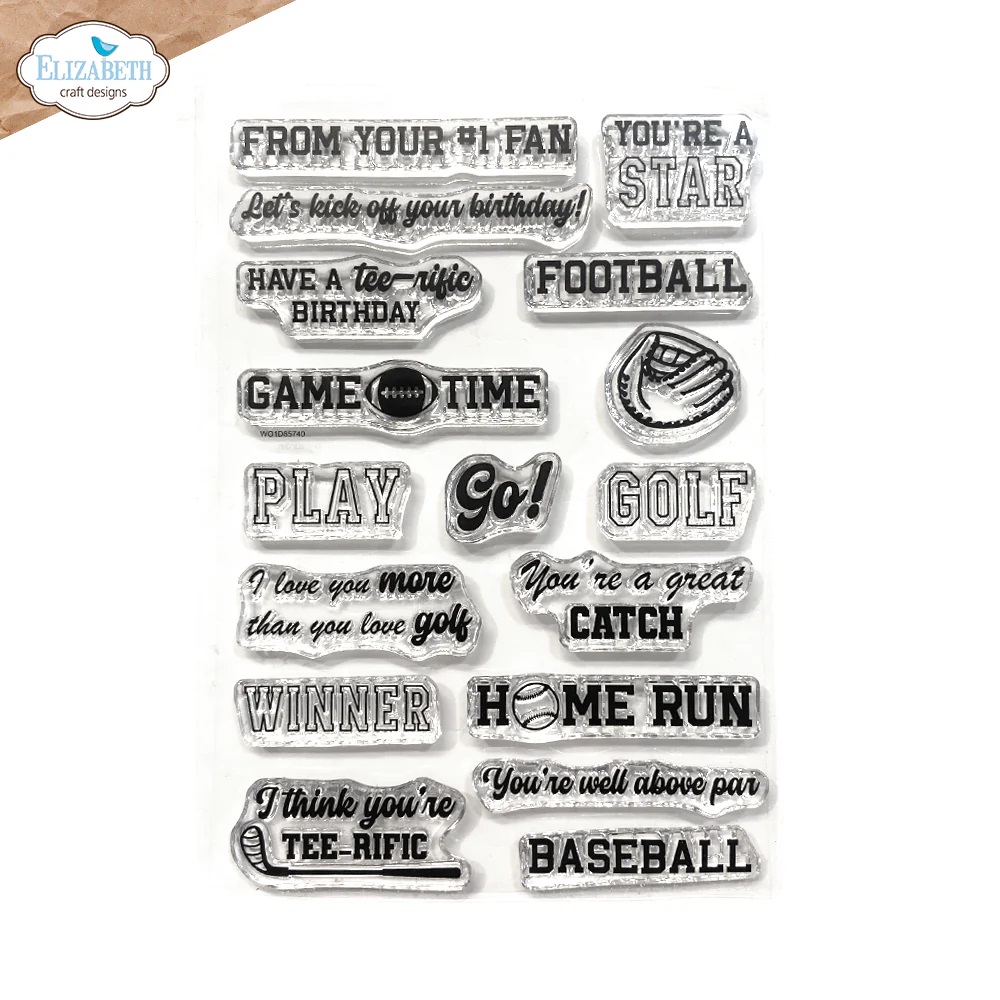 Elizabeth - Clear stamps - Sport Sentiments