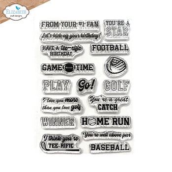 Elizabeth - Clear stamps - Sport Sentiments