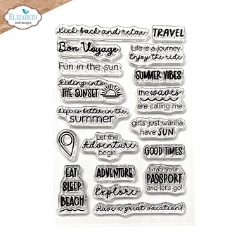 Elizabeth - Clear stamps - Summer Travel Sentiments