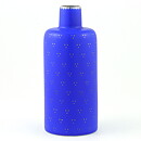 Arthur Percy (Silva 1950s) Blue Bottle Vase with Silver Decor 17 cm