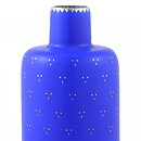 Arthur Percy (Silva 1950s) Blue Bottle Vase with Silver Decor 17 cm