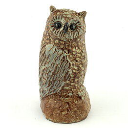 ベングト・ウォール  ふくらみのあるフクロウの置き物  13cm  1960年代