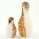 Monica Backström (1970s) Two Stylistic Glass Birds 12–21 cm
